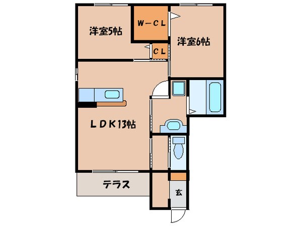 コルヌイエの物件間取画像